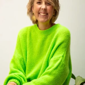 Pull vert fluo THEA